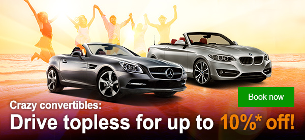 Drive topless for up to 10% off